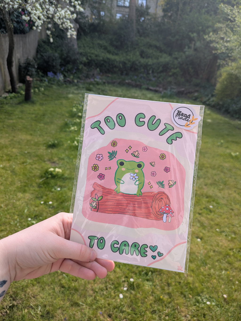 Cute Frog + Mushroom Gift Bundle – Tote Bag, Stickers, Prints, & Accessories