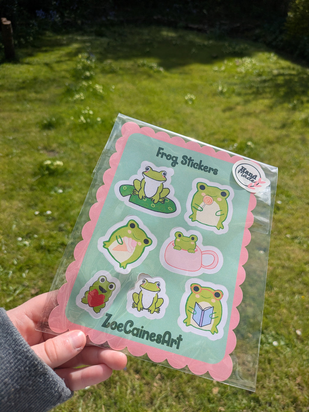 Cute Frog + Mushroom Gift Bundle – Tote Bag, Stickers, Prints, & Accessories
