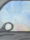 The Car Window - original acrylic painting - 18x24" / 42.72 x 60.96cm