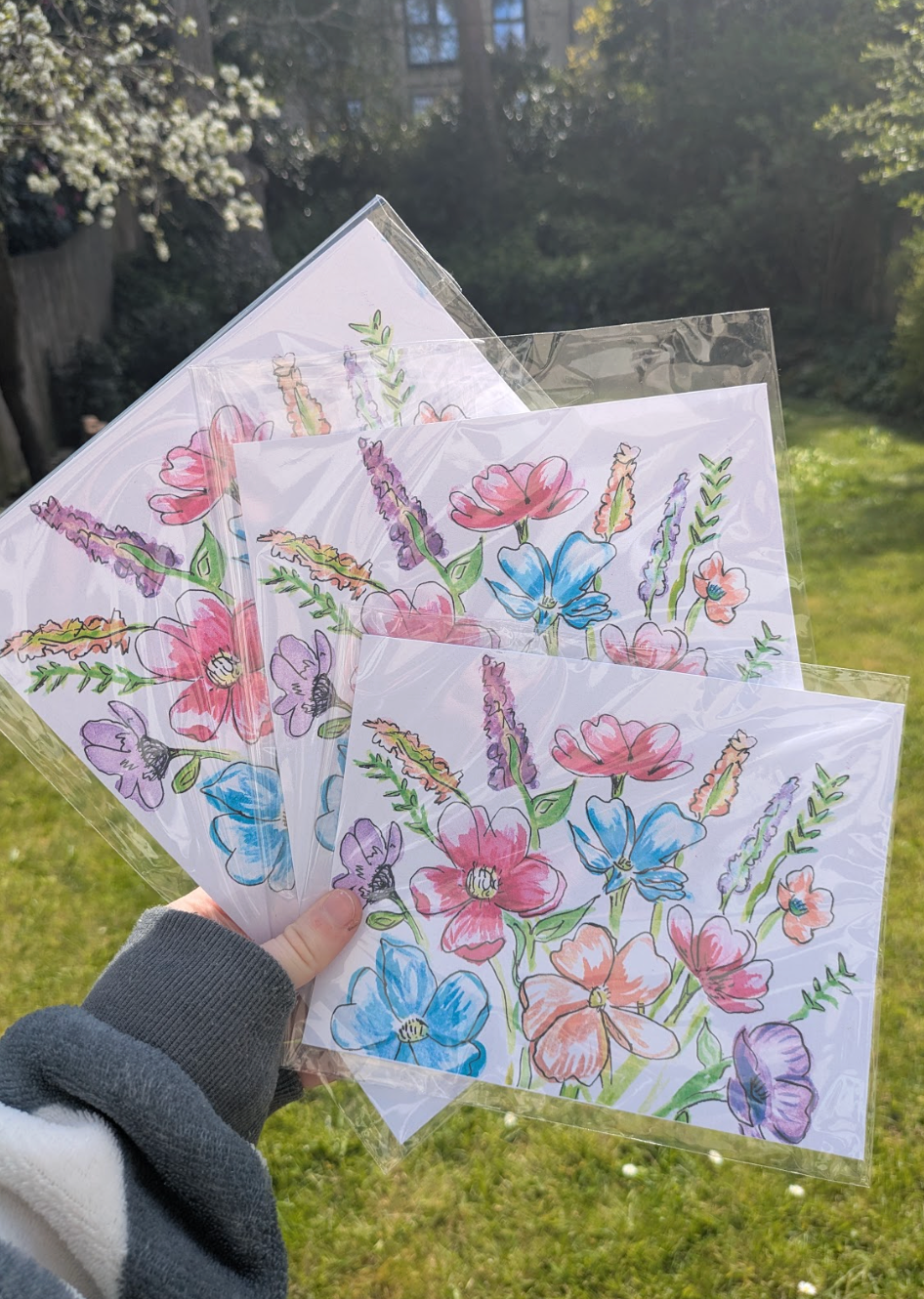 Busy Bee Gift Bundle – Tote, Stickers, Glass Cup & Accessories 🐝🌸